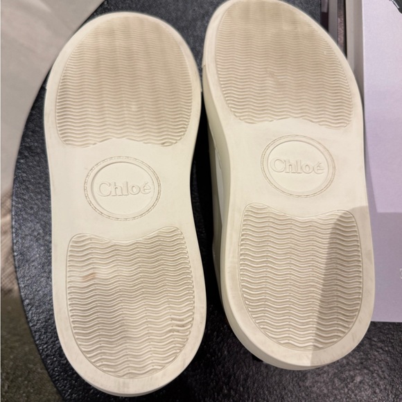 Chloe Lauren White and Tan Sneakers - Picture 6 of 6